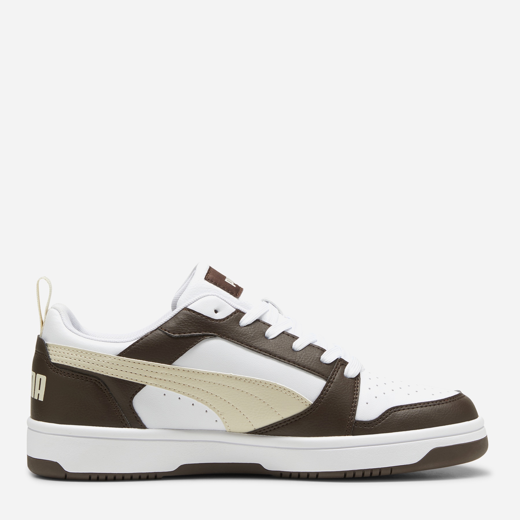 Акція на Чоловічі кеди низькі Puma Rebound v6 Low 39232831 43 (9UK) 28 см Espresso Brown-Alpine Snow-Puma White від Rozetka