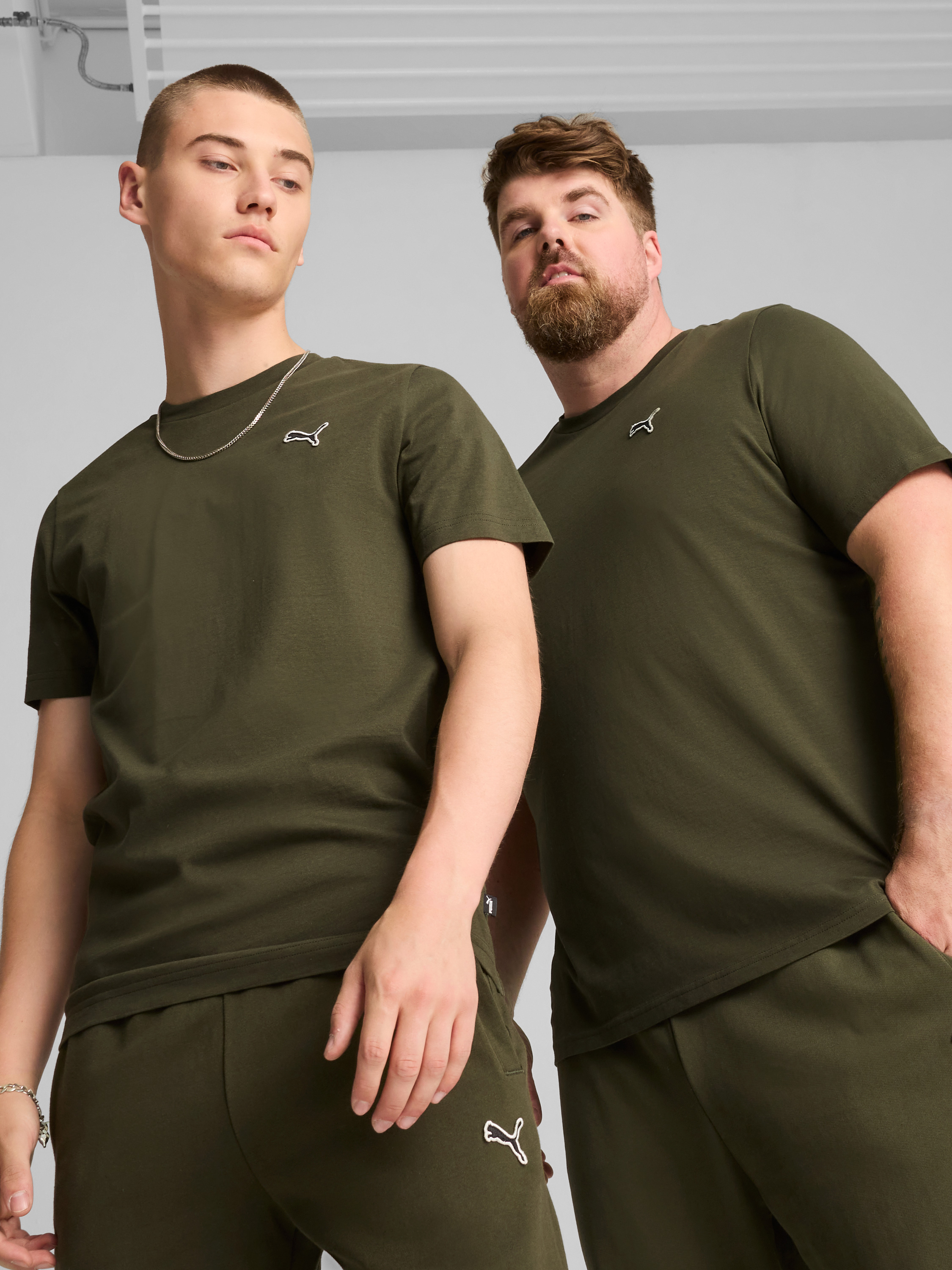 Акція на Футболка бавовняна чоловіча Puma Better Essentials Tee 67597770 S Зелена від Rozetka