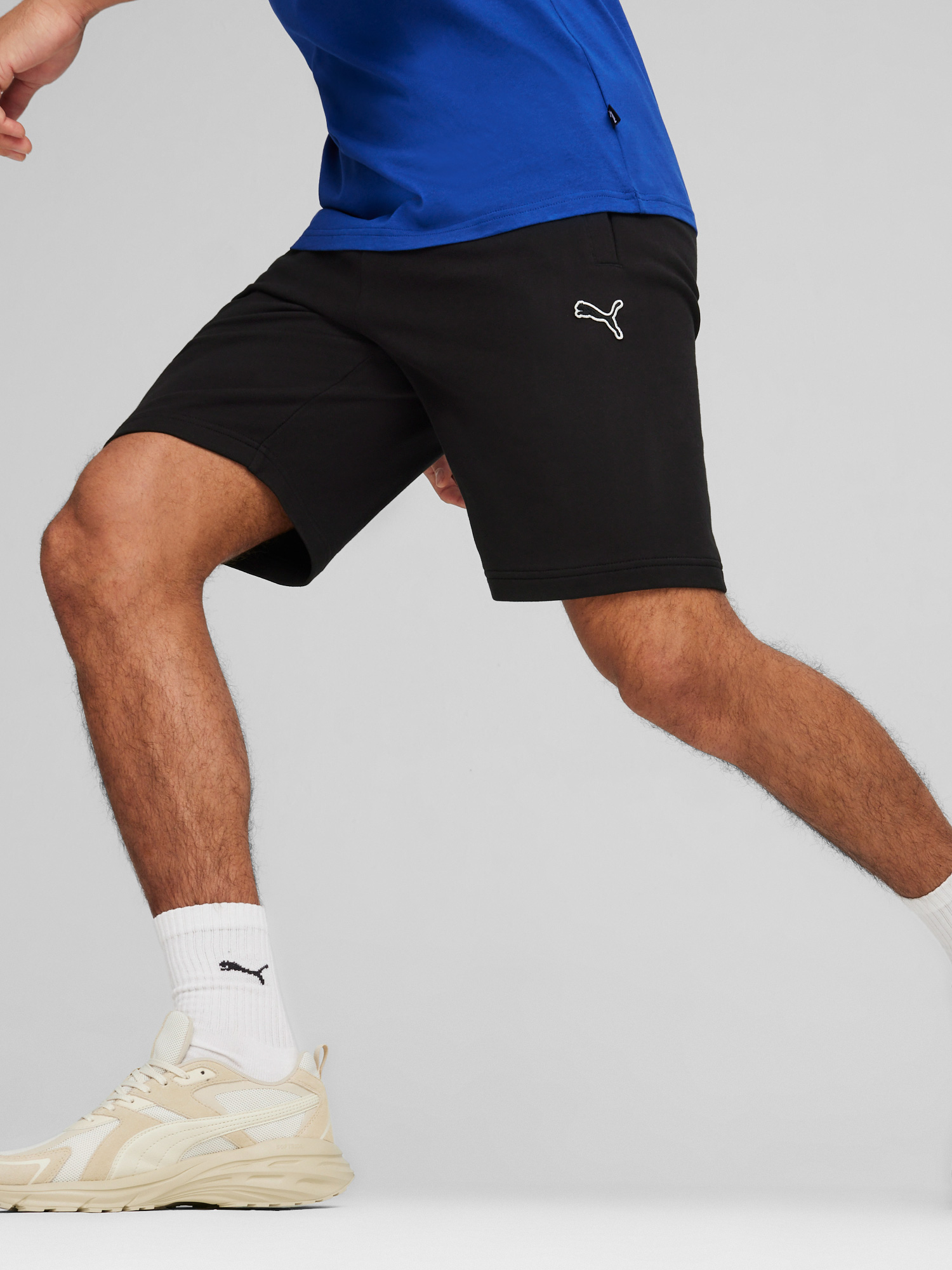 Акція на Шорти бавовняні короткі чоловічі Puma Better Essentials Shorts 9' 67882701 S Чорні від Rozetka