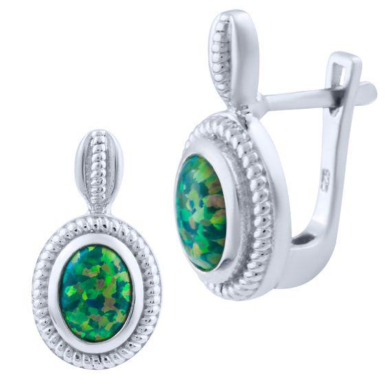 

Серебряные серьги SilverAlex с опалом