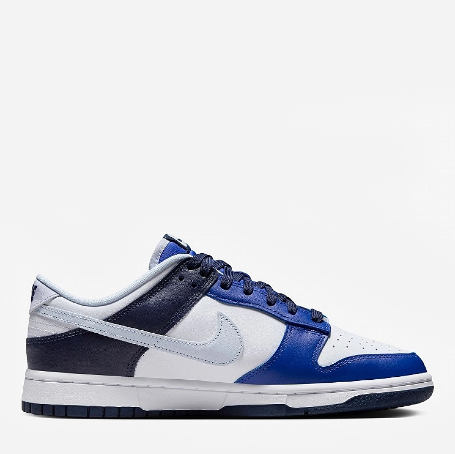 Акція на Чоловічі кеди низькі Nike Dunk Low FQ8826-100 44.5 (10.5US) 28.5 см Білий/Синій від Rozetka