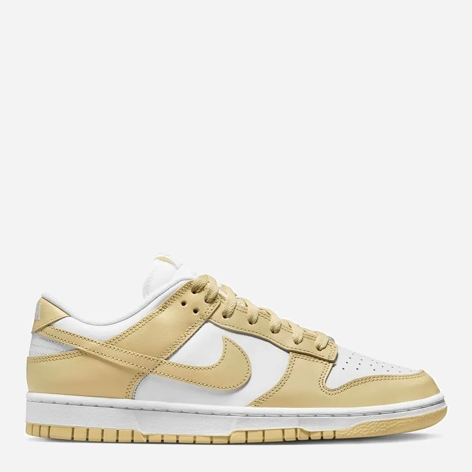 Акція на Чоловічі кеди низькі Nike Dunk Low Retro DV0833-100 43 (9.5US) 27.5 см Бежевий/Білий від Rozetka