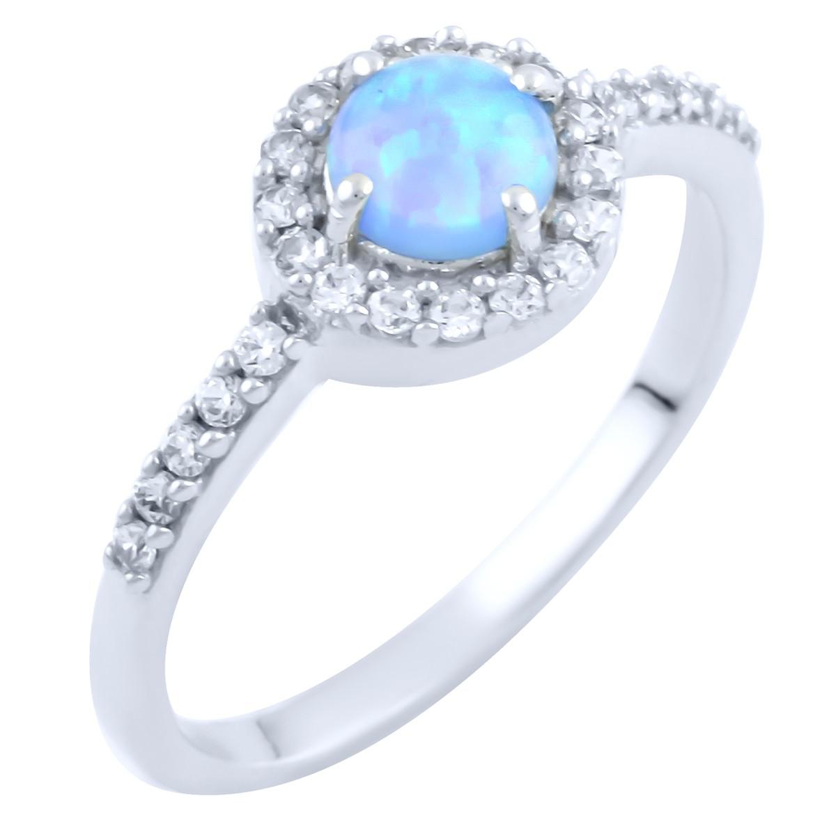 

Серебряное кольцо SilverAlex с опалом 0.59ct 16 размер