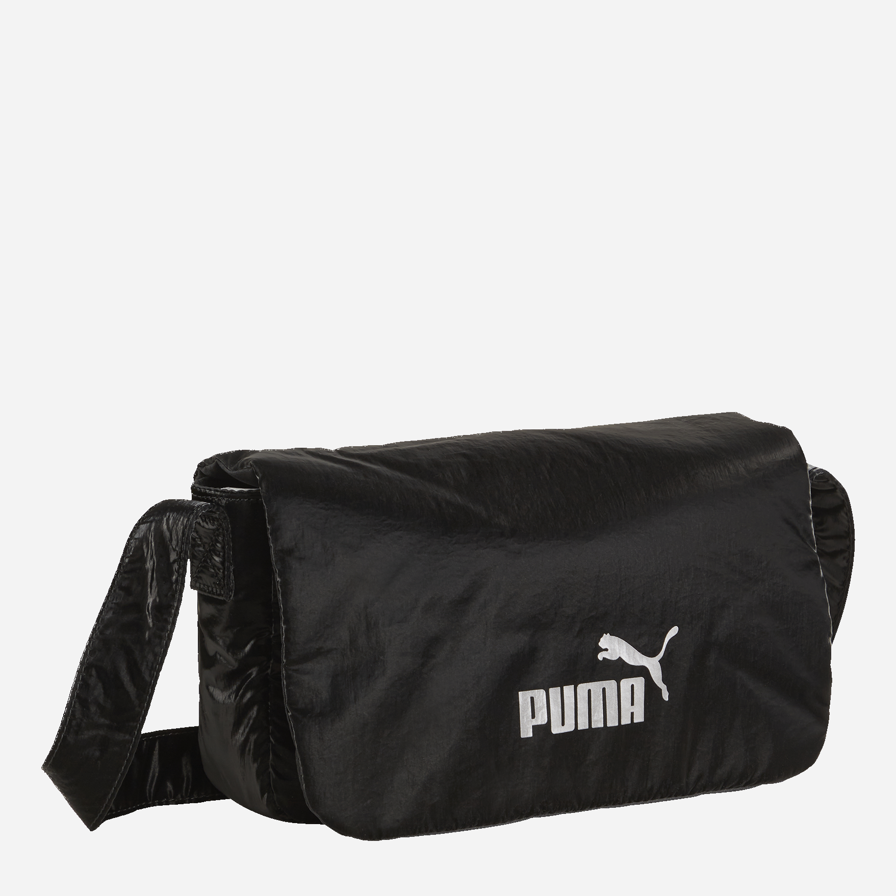 Акція на Спортивна сумка крос-боді через плече жіноча тканинна Puma Core Up Flute Bag 09065401 Чорна від Rozetka