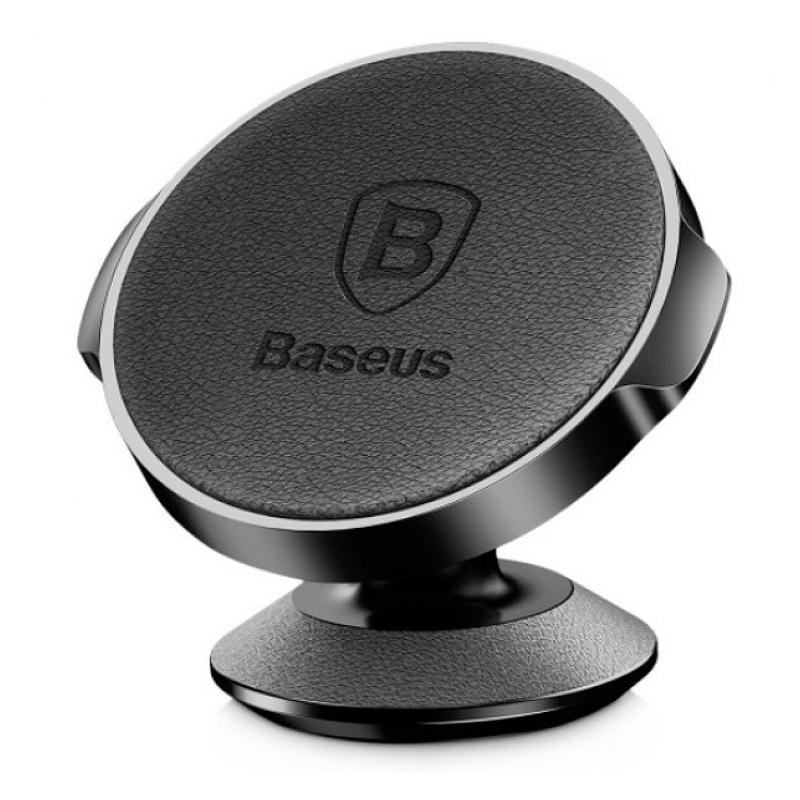 

Автодержатель Baseus Small Ears Series Magnetic Suction Bracket (Genuini Leather Type) (SUER-F01) Black