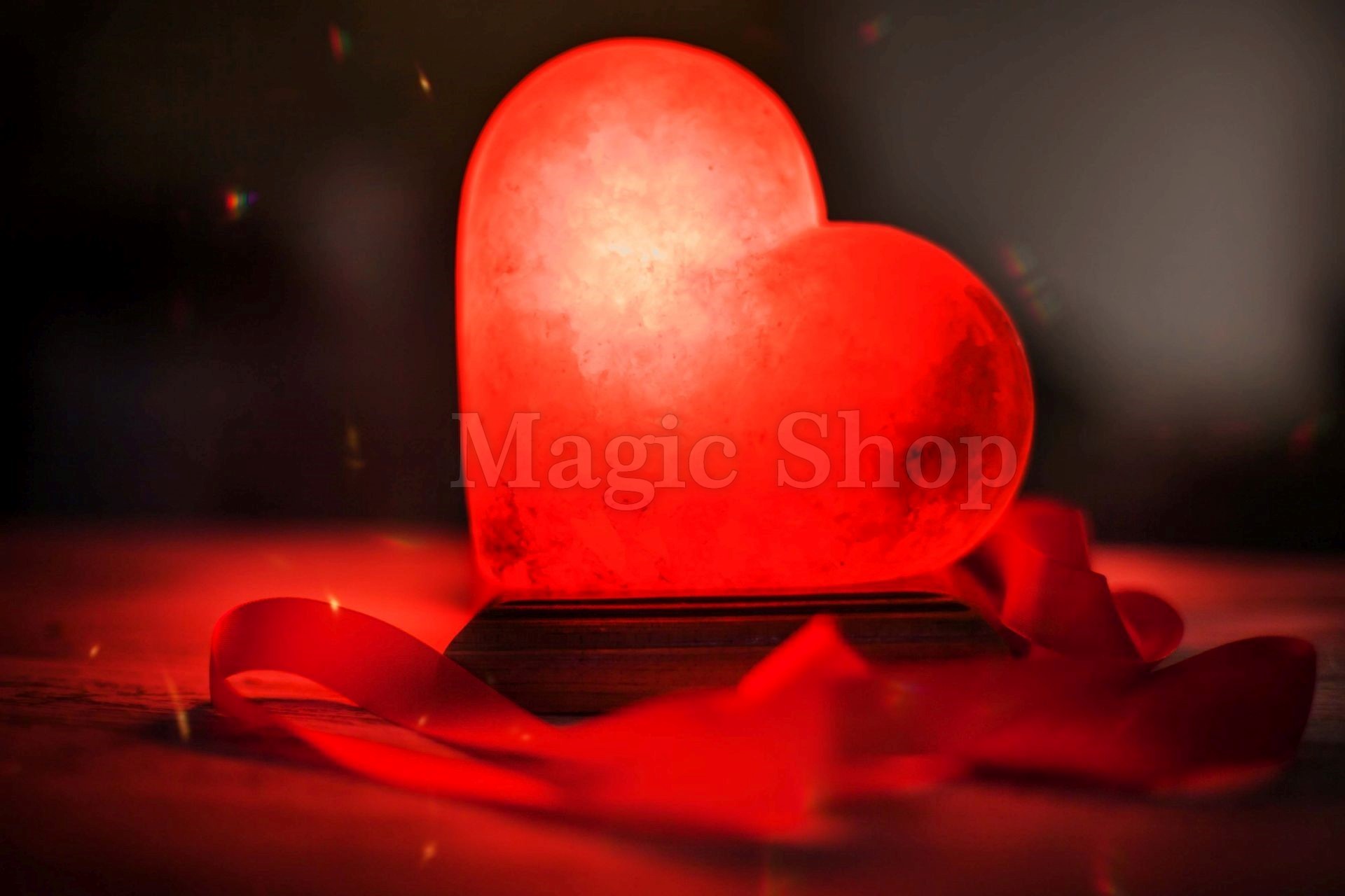 

Соляная лампа Сердце Красное, ночник HealthLamp