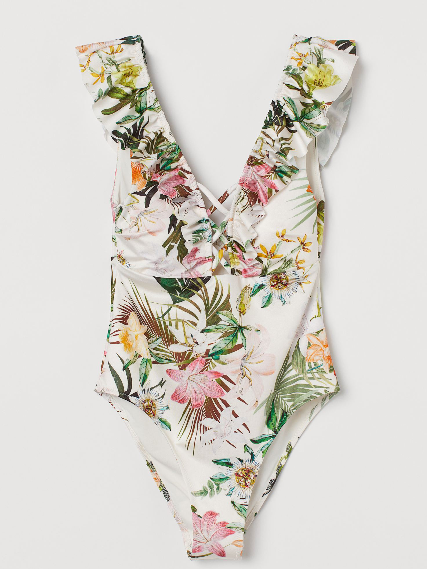 

Купальник слитный женский H&M 2512-8323091  Белый/цветы, Купальник слитный женский H&M 2512-8323091 34 Белый/цветы