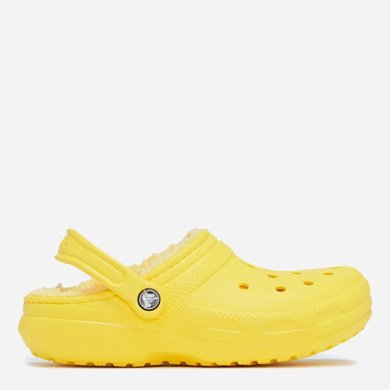 Акція на Жіночі крокси утеплені Crocs Classic Lined Clog 203591-7A9 37/38 (M5/W7) 23 см Жовті від Rozetka