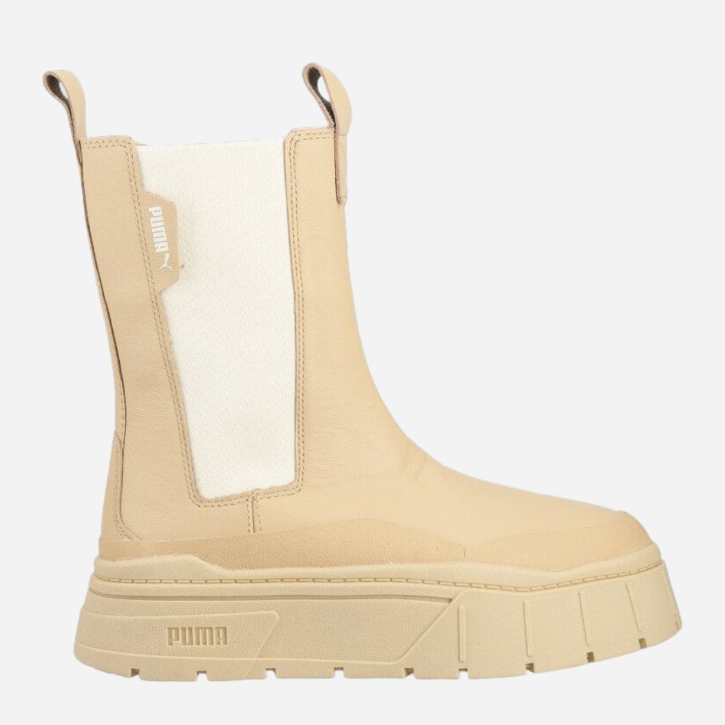 Акція на Жіночі челсі високі Puma Mayze Stack Chelsea Wns 386272-02 37 (4UK) 23 см Бежеві від Rozetka