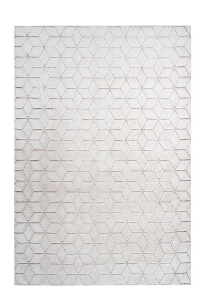 

Высоковорсный ковёр с графическим узором Kayoom Vivica 125 Weiß / Rosé (WVL7D-120-160)