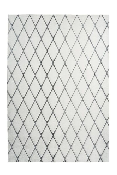 

Высоковорсный ковёр с графическим узором Kayoom Vivica 225 Weiß / Anthrazit (BL6CH-80-150)