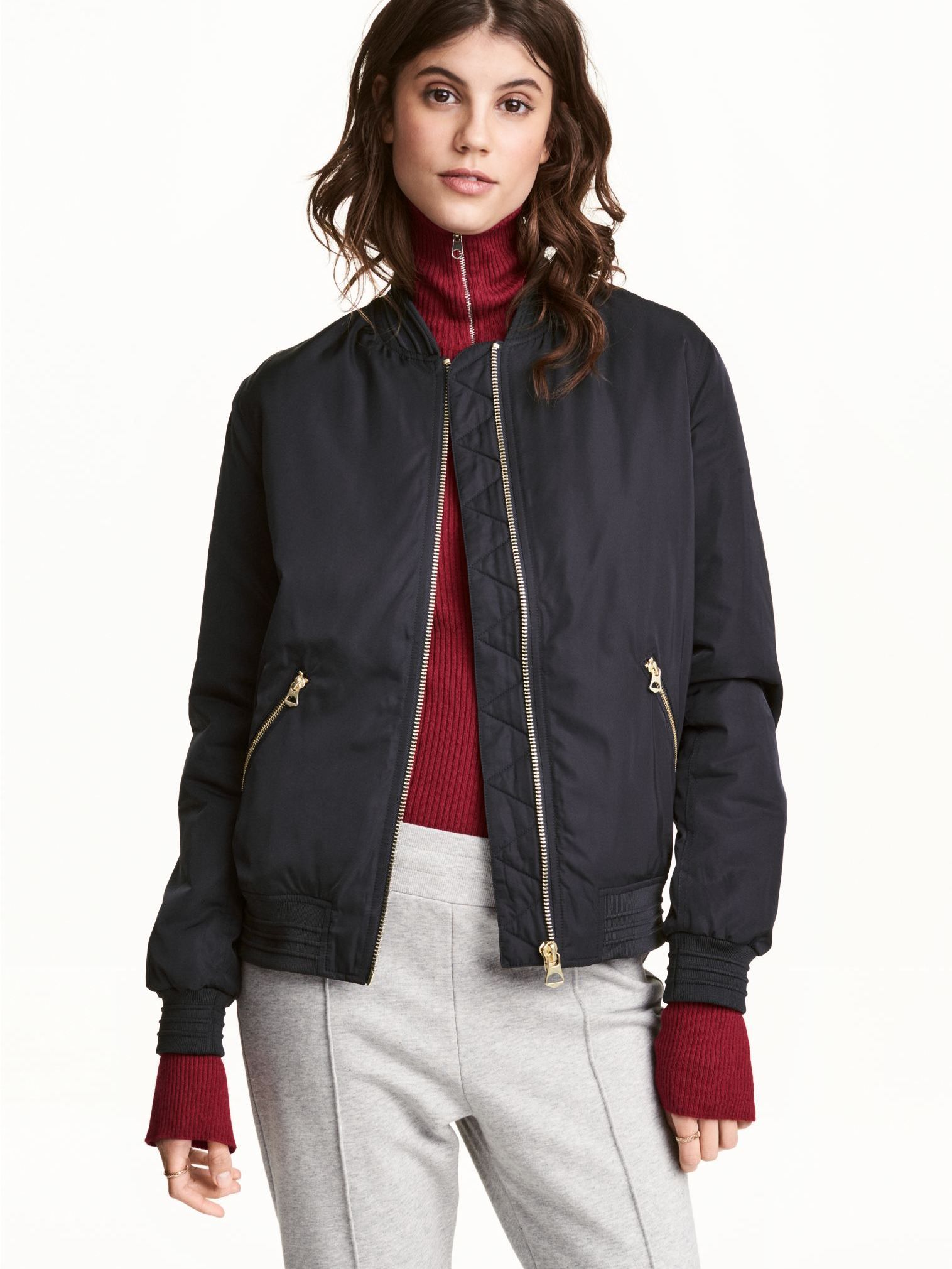 

Бомбер H&M 4870315RP1 32 Черный