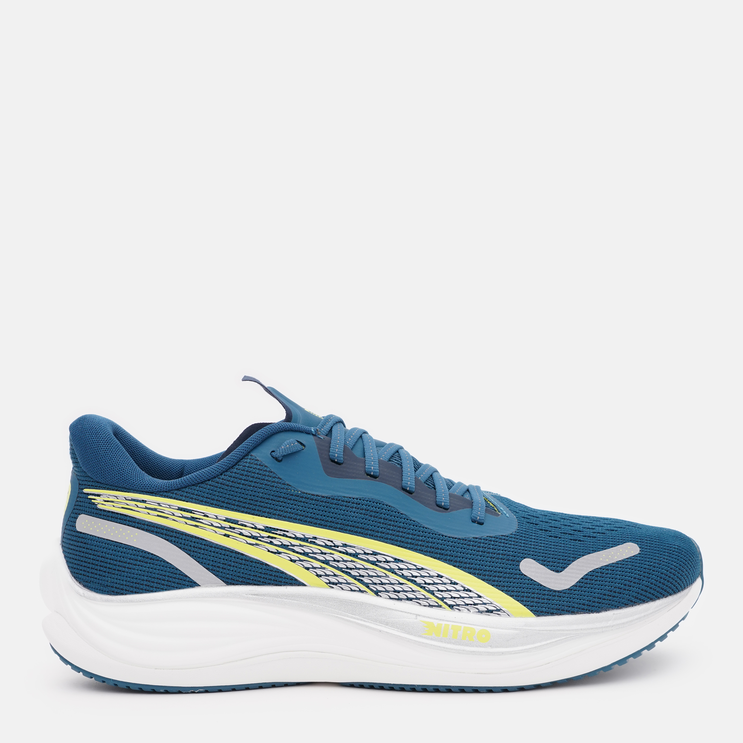 Акція на Чоловічі кросівки для бігу Puma Velocity NITRO 3 37774802 40.5 (7UK) 26 см Ocean Tropic-Lime Pow-Puma Silver від Rozetka