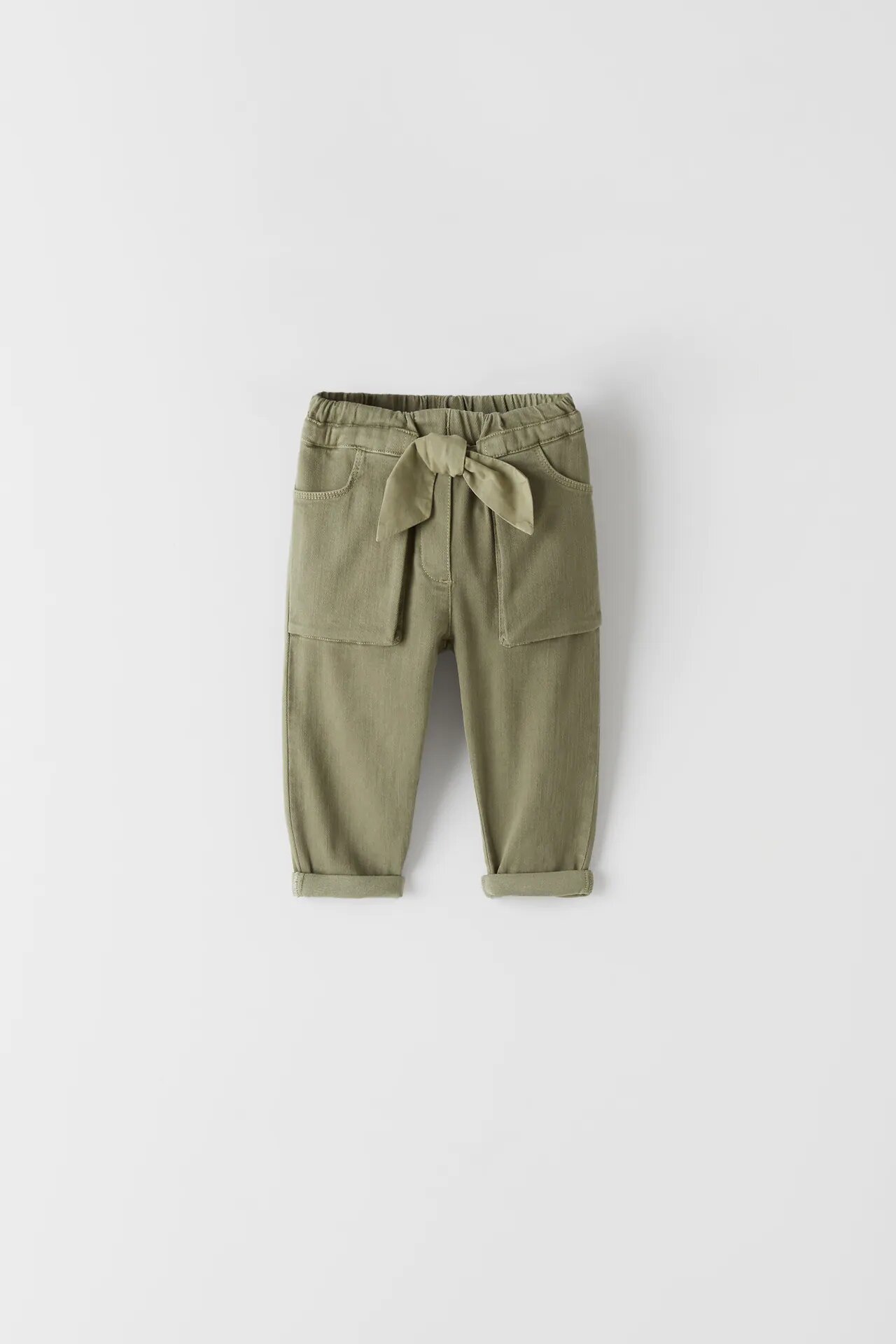 

Брюки с бантиком для девочки 5837 ZARA 92 Зеленый 43629