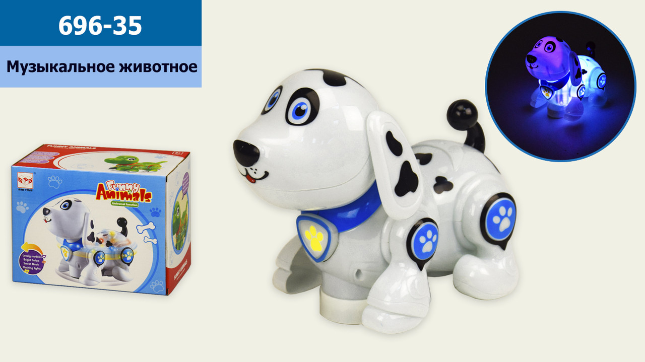 

Муз.животное 696-35 (48шт/2)свет,звук,движение, повороты,р-р игрушки-18*12*17см, в коробке 21.5*12,5