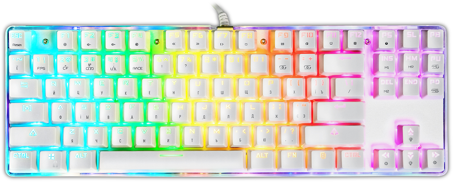 MOTOSPEED K87S メカニカルキーボード ASCII.jp：上海問屋、多彩な発光パターンで輝くゲーミングキーボード