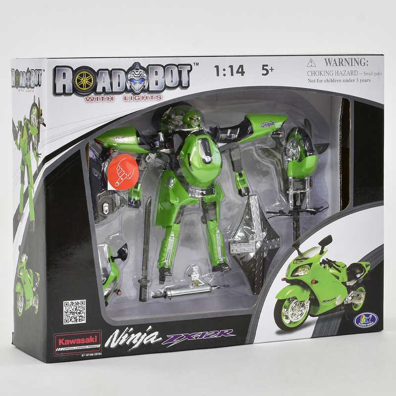 

Трансформер RoadBot 52100 (18) Kawasaki, 1:24, 2 в 1,свет,в коробке