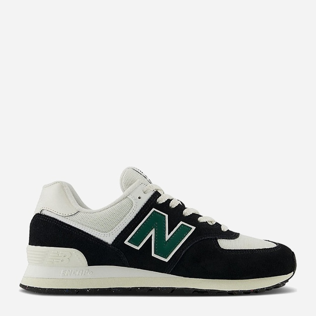 Акція на Чоловічі кросівки New Balance 574 U574RBG 45 (11US) 29 см Чорні/Зелені від Rozetka