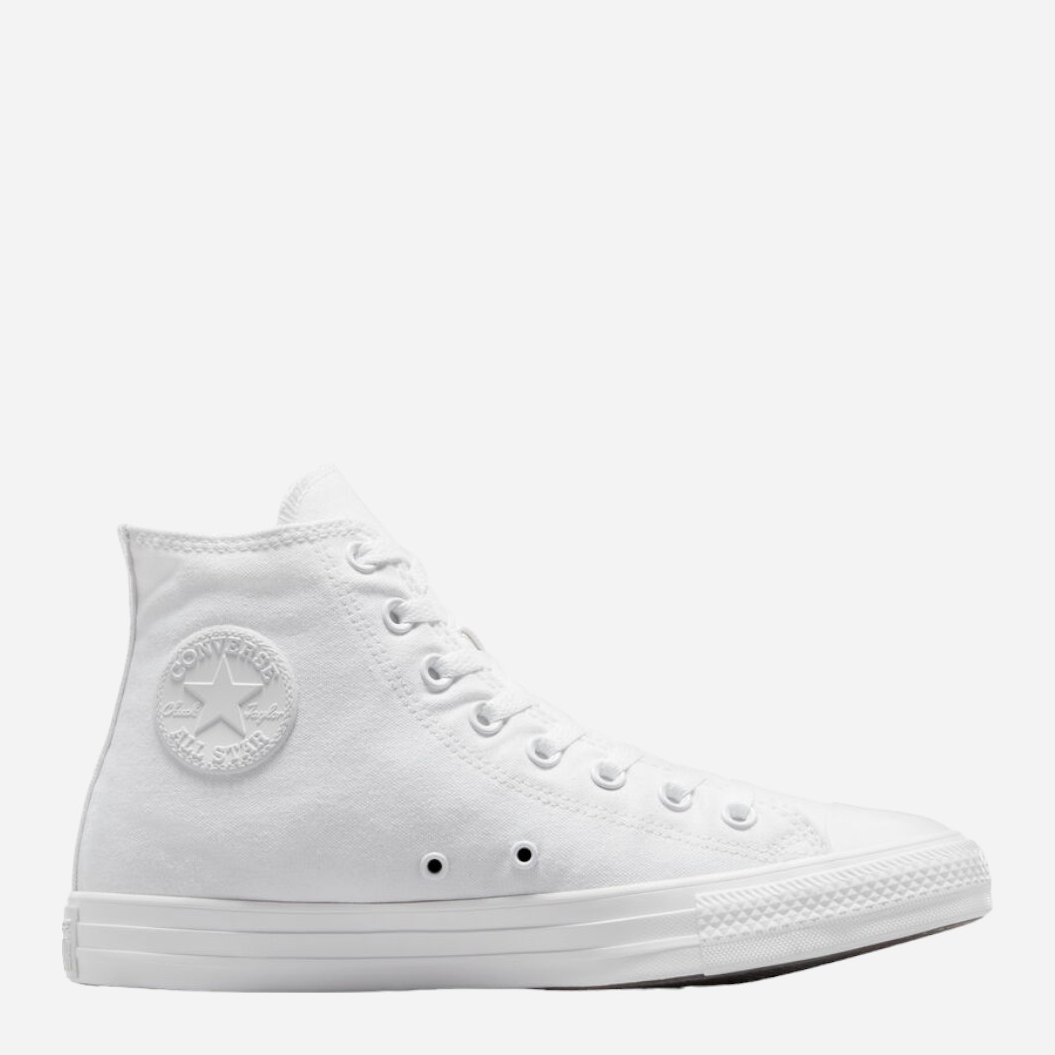 Акція на Чоловічі кеди високі Converse Mono Canvas Hi 1U646 44.5 (10.5US) 29 см Білі від Rozetka