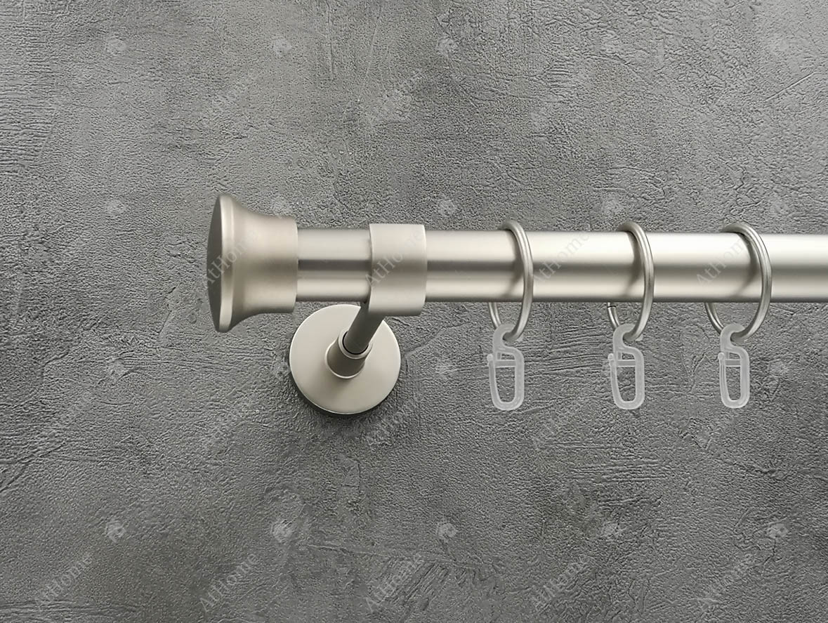 

Карниз Quadrum Дуо 320 см одинарный модерн Сатин 25 мм гладкая (кольца с крючками)