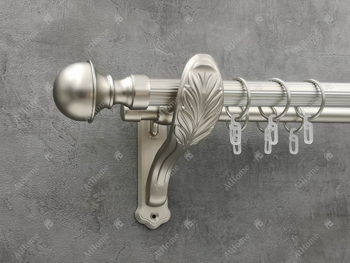 

Карниз Quadrum Бостон 200 см двойной Сатин ретро 25/19 мм рифленая (кольца с крючками)