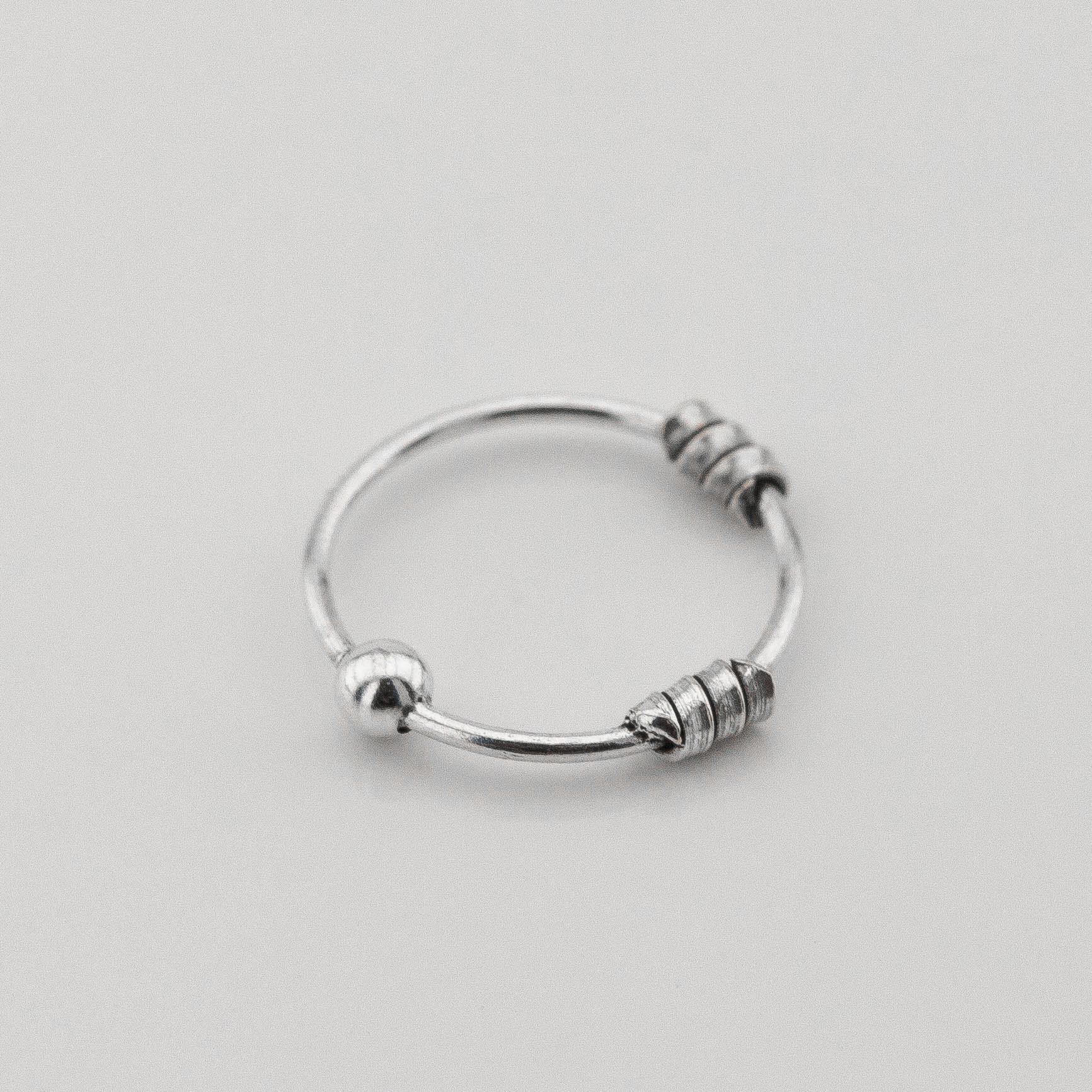 

Серебряное колечко в нос k22045 Диамант