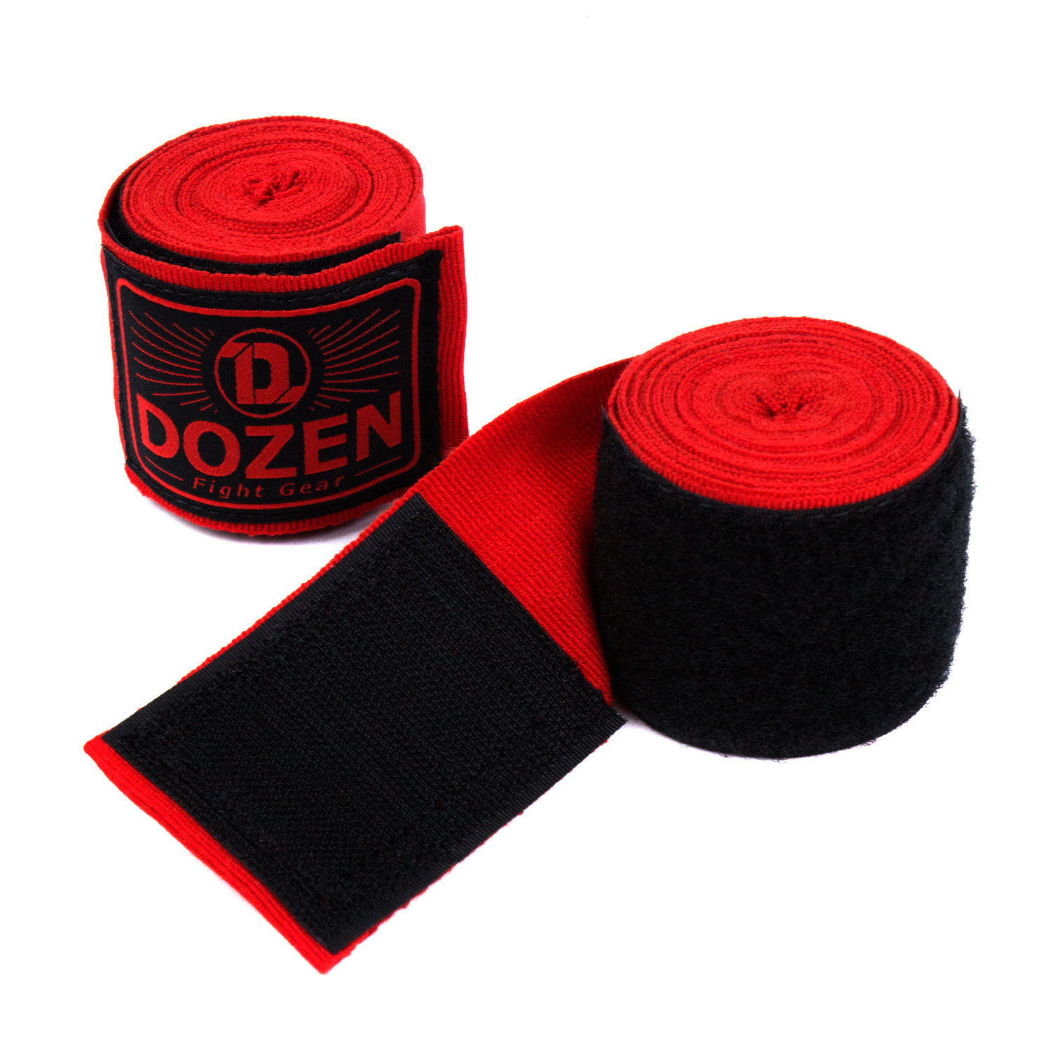 

Боксерские бинты полуэластичные Dozen Monochrome Semi-elastic Hand Wraps Total длина 3,75 метра Красный DZN-HW200907