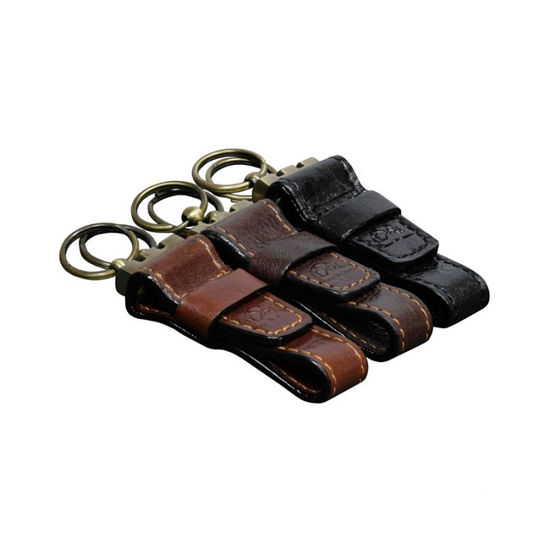 

Брелок Tony Perotti Italico 2541 nero для ключей кожаный черный