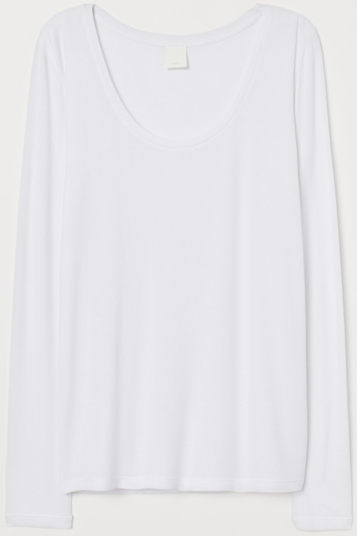 

Лонгслив H&M 060827428 М Белый