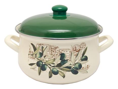 

Кастрюля эмалированная Infinity Olive 4.8л, индукционная INFINITY UK-6435429