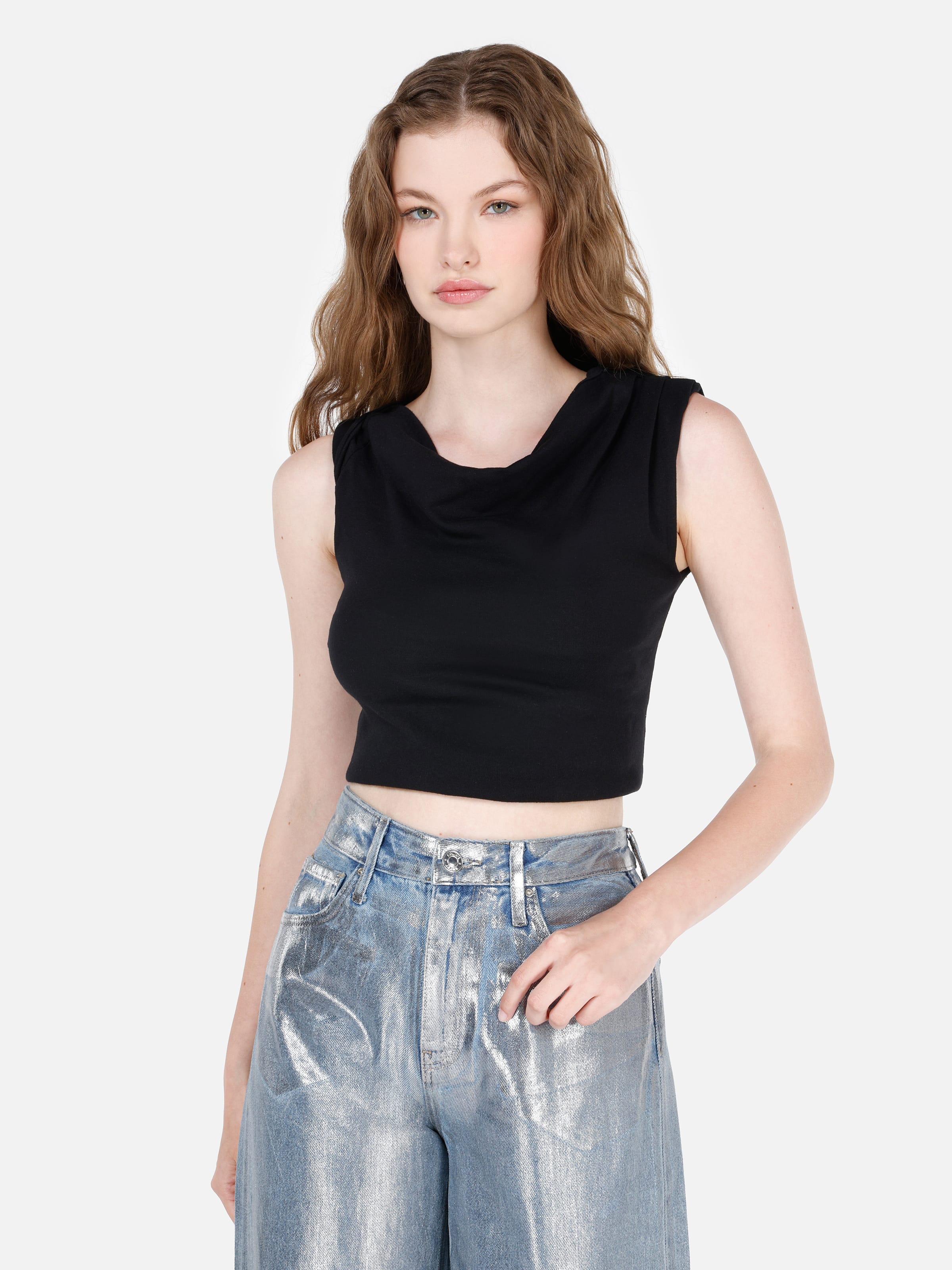 Топ жіночий Colin's CL1071942-BLK L Black від Rozetka на платформі USKIDKA Акція на Топ жіночий Colin's CL1071942-BLK L Black від Rozetka