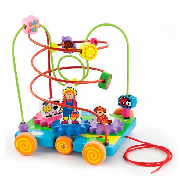 

Дерев'яний лабіринт-каталка Viga Toys Шестерінки (50120)