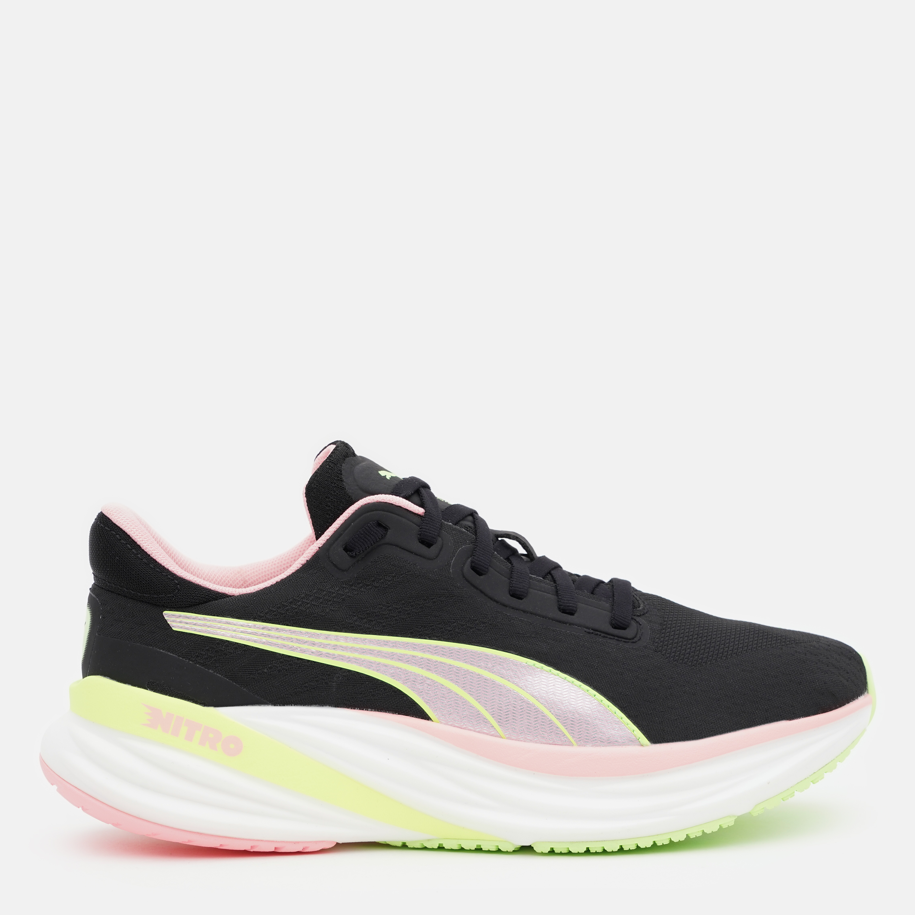 Акція на Жіночі кросівки для бігу Puma Magnify Nitro 2 Dream Rush 37890601 38 (5UK) 24 см Puma Black-Koral Ice-Speed Green від Rozetka