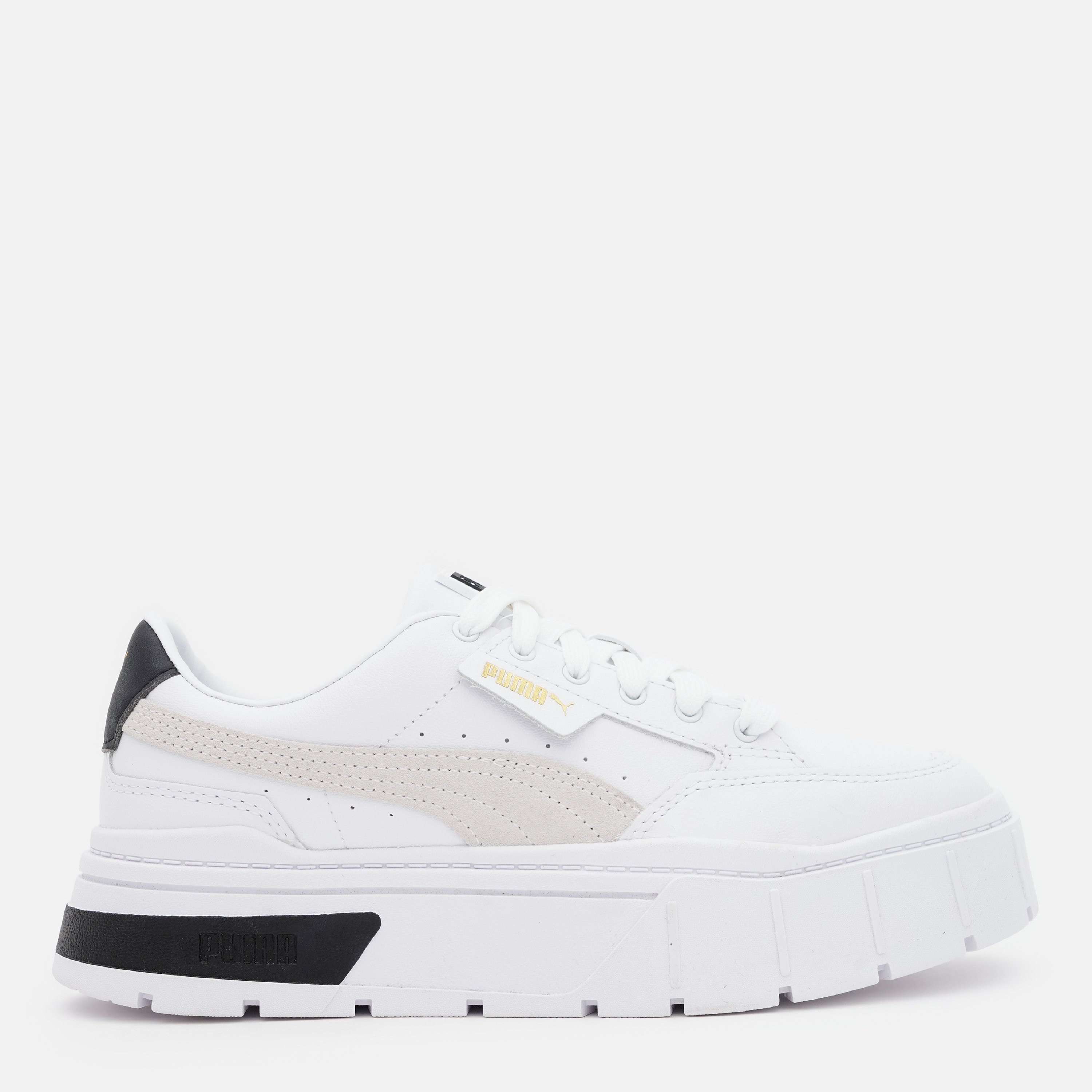 Акція на Жіночі кеди низькі Puma Mayze Stack Wns 38436301 40.5 (7UK) 26 см Puma White-Vaporous Gray від Rozetka