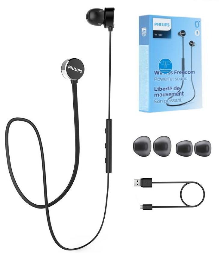

Наушники Philips UpBeat TAUN102 Wireless Mic Black (JN63TAUN102BK/00)