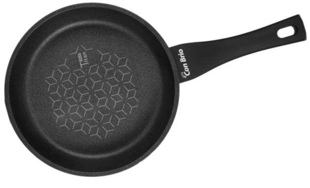

Сковорода Con Brio Ø28 см с индукционным дном и антипригарным покрытием Titan Plus (СВ-2825)
