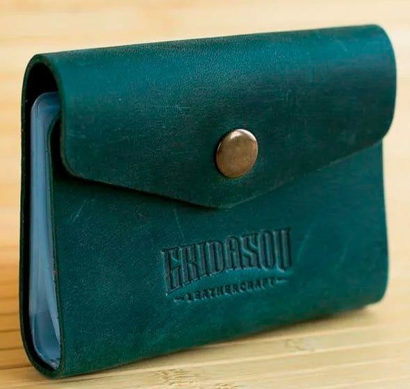 

Визитница Gridasov Leathercraft Foliant из натуральной кожи черная (CR-001-BK)