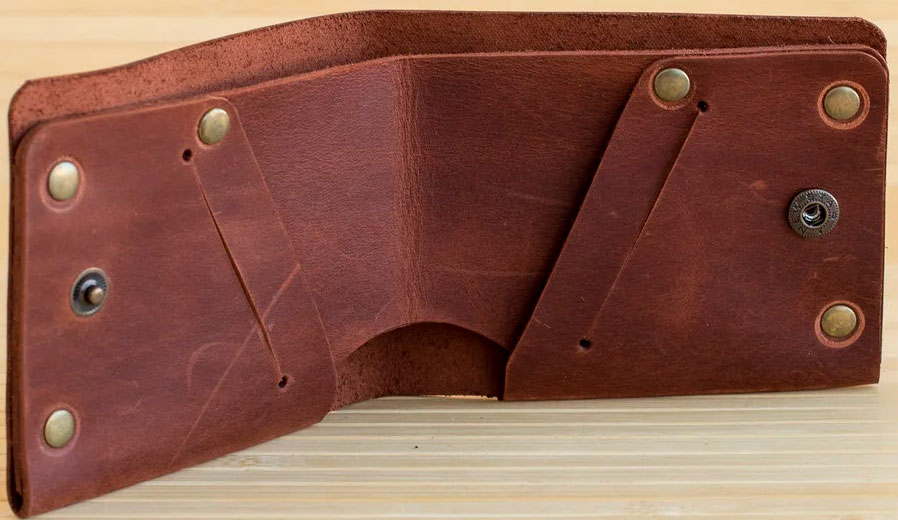 

Портмоне Gridasov Leathercraft Houston из натуральной кожи коричневое (WL-021-BR)