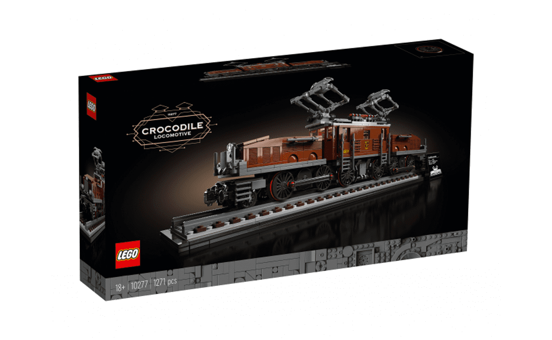 

Конструктор LEGO Локомотив «Крокодил» 1271 деталей (10277)