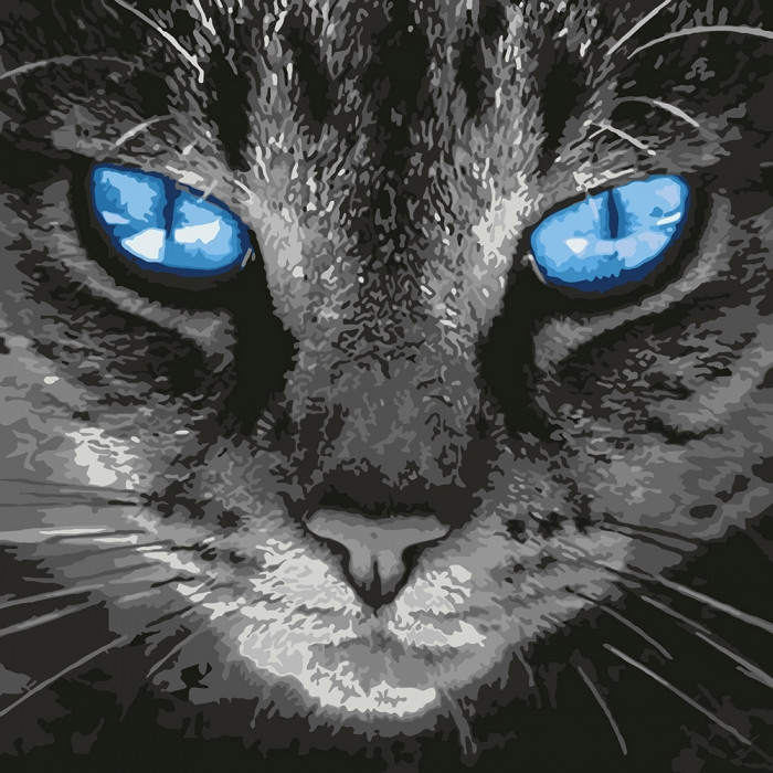 

Картина по номерам Идейка "Пронзительный взгляд" 40*40см KHO4177 164742