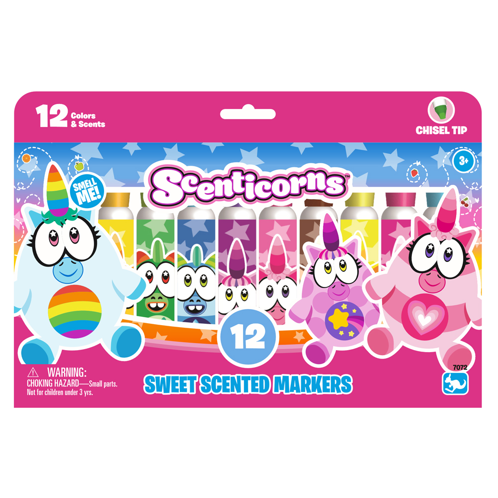 

Набор из 12 ароматных фломастеров SCENTICORNS