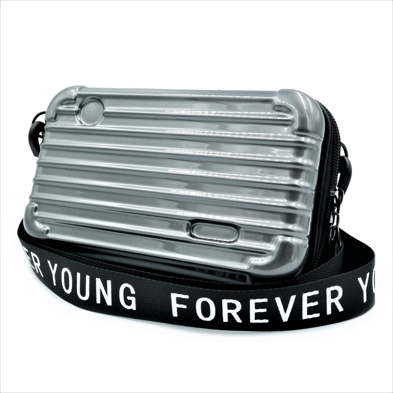 

Сумка женская на плечо Forever young 18х10х6 см Серый
