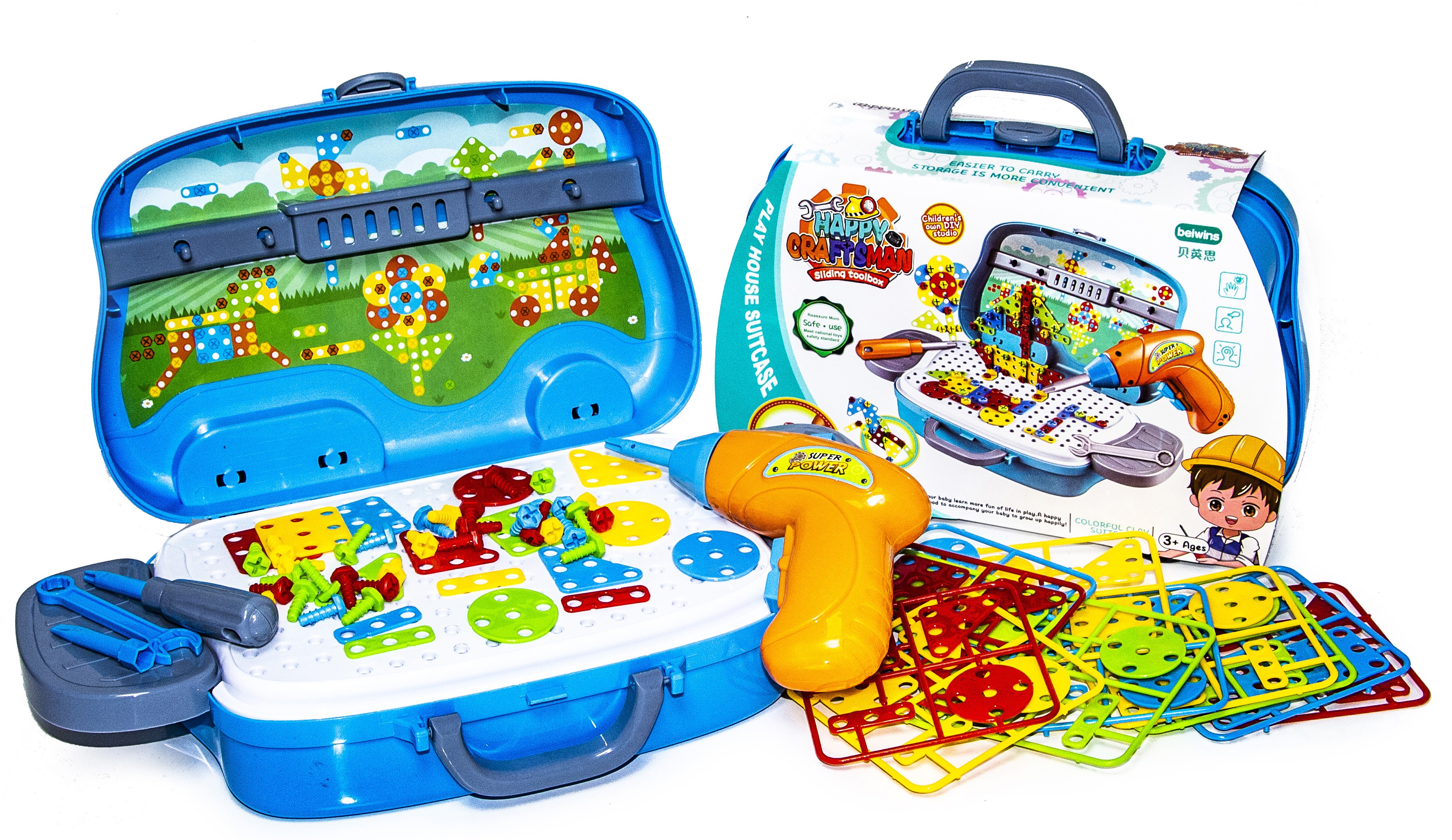 

Игровой набор "Строитель" Beiwins 41х28х6 см (det0003400) Комбинированный