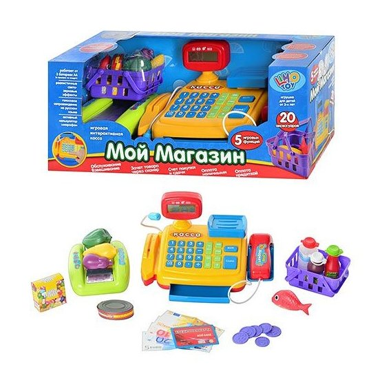 

Игрушечный кассовый аппарат Play Smart 43х18х18 см (det0003648) Желтый