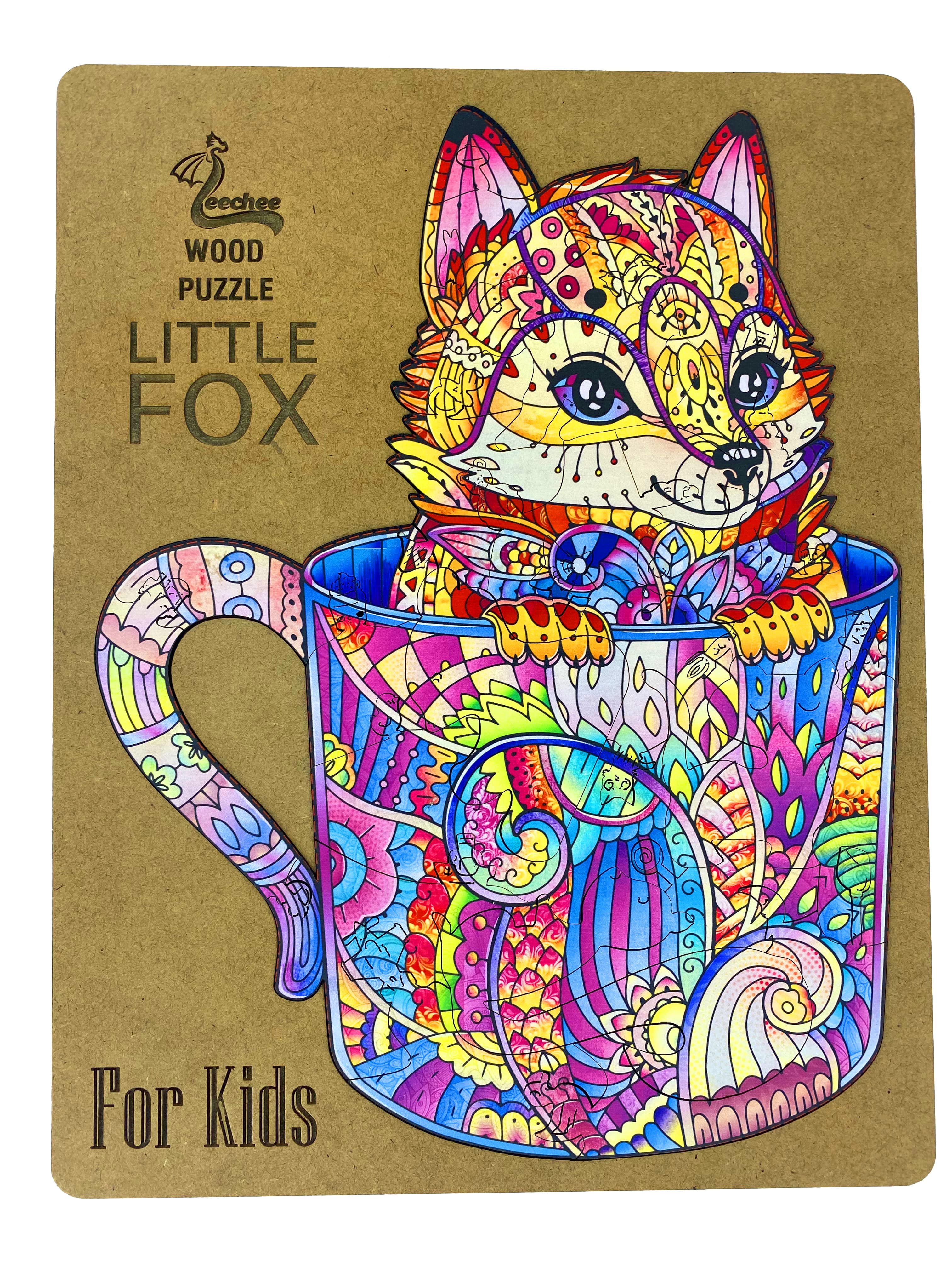 

Деревянный пазл для детей The Little Fox Leechee 27x21 см (det0004258) Разноцветный