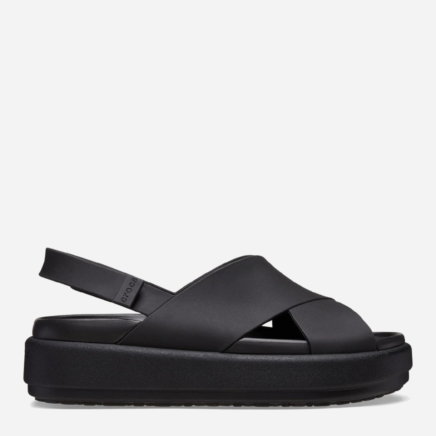 Акція на Жіночі сандалії Crocs Brooklyn Luxe Cross Strap 209407-060 37-38 (W7) 23 см Blk/Blk (060) від Rozetka