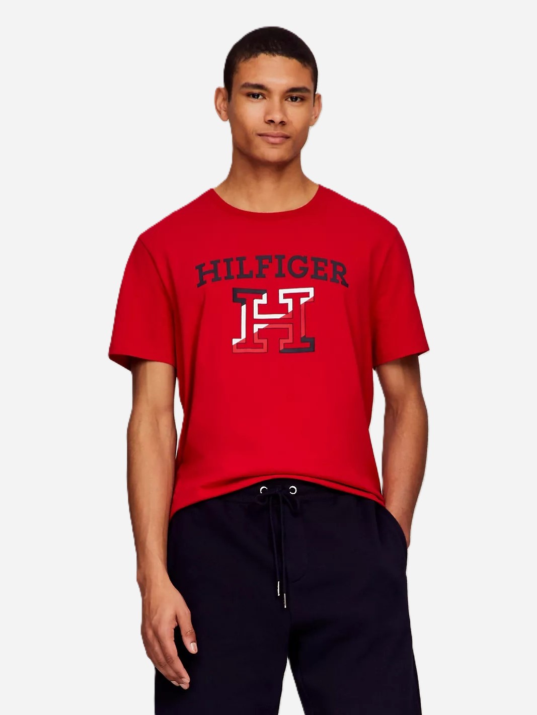 Акція на Футболка бавовняна довга чоловіча Tommy Hilfiger 78JA964-XLG(Primary Red) L Червона (78JA964-XLG(Primary Red)_L) від Rozetka