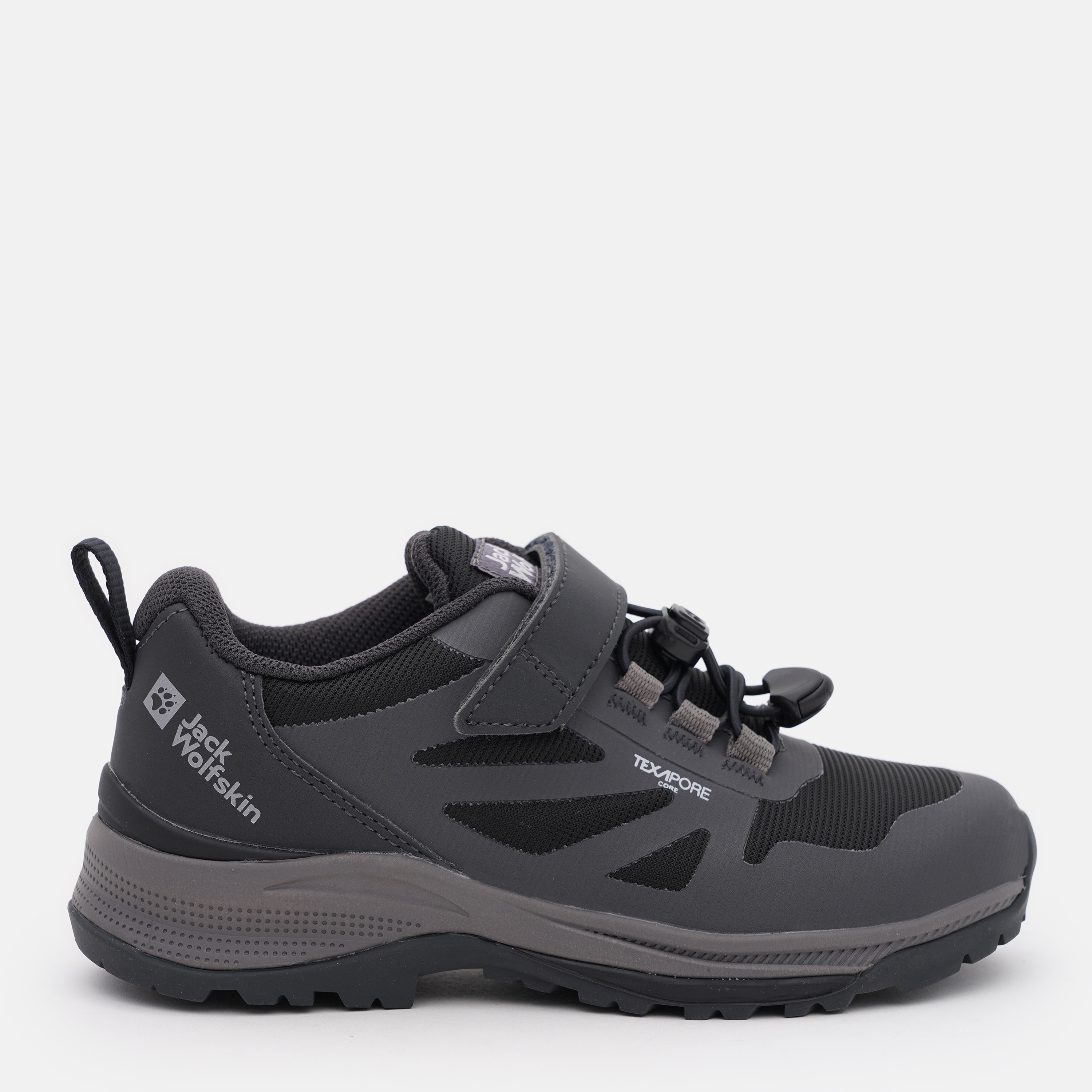 Акція на Дитячі кросівки для хлопчика Jack Wolfskin Villi hiker texapore low 4056831_6000 33 (2US) 20,5 см Чорні від Rozetka