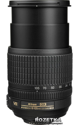 Nikon AF-S DX Nikkor 18-105mm f/3.5-5.6G ED VR (JAA805DB) – фото, отзывы,  характеристики в интернет-магазине ROZETKA | Купить в Украине: Киеве,  Харькове, Днепре, Одессе, Запорожье, Львове