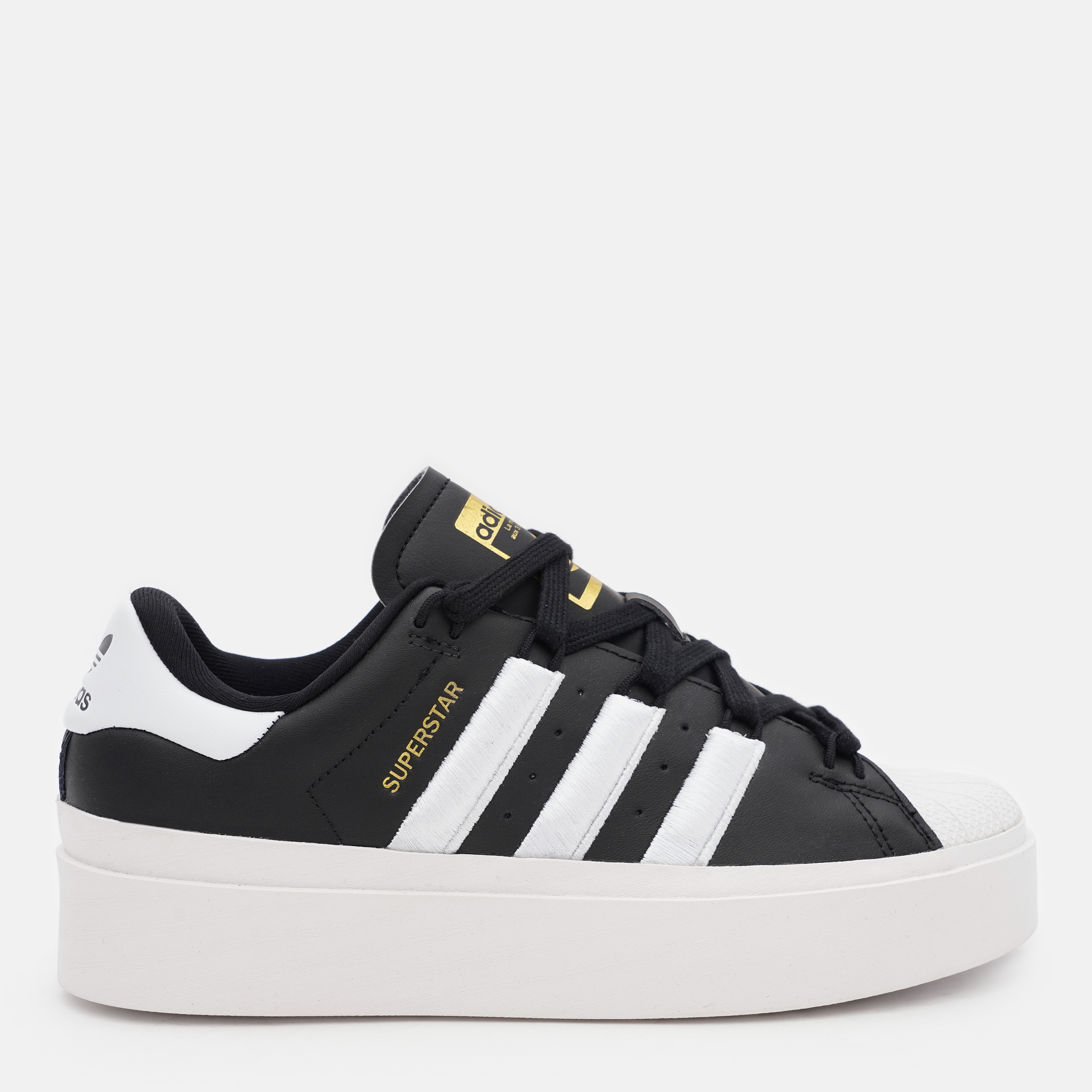 Акція на Жіночі кеди низькі Adidas Superstar Bonega W GX1841 38.5 (5.5UK) 24 см Cblack/Ftwwht/Goldmt від Rozetka